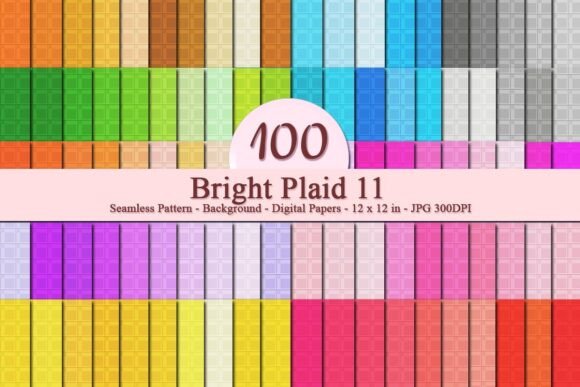 Bright Plaid 11 Seamless Pattern – A Versatile Design Solution for Creative Projects