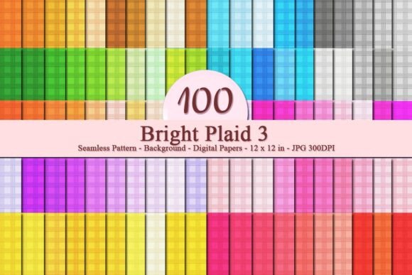 Bright Plaid 3 Seamless Pattern – A Versatile Design Tool for Creators and Businesses