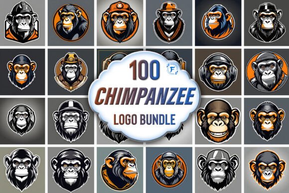Chimpanzee Mascot Logo Bundle – A Strategic Visual Identity Resource for Modern Brands and Creators