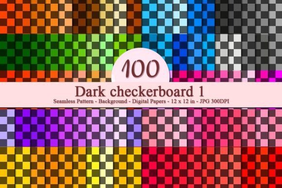 Dark Checkerboard 1 Seamless Pattern: The Ultimate Digital Paper for Professional Design Projects