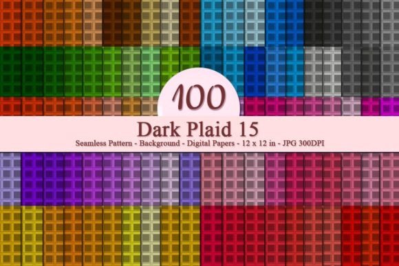 Dark Plaid 15 Seamless Pattern: A Versatile Digital Design Resource