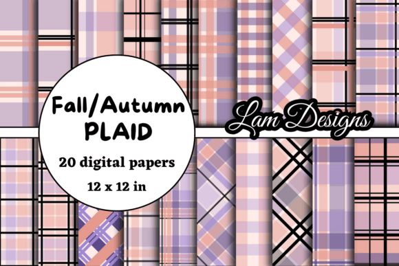 Enhancing Autumn Creativity with Fall Autumn Plaid Digital Papers