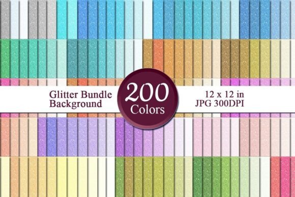 Glitter Bundle Digital Papers 21: A Versatile Resource for Modern Designers and Entrepreneurs