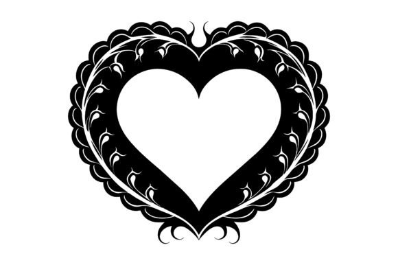 Heart Border Black Silhouette Vector: A Strategic Design Element for Branding and Creativity