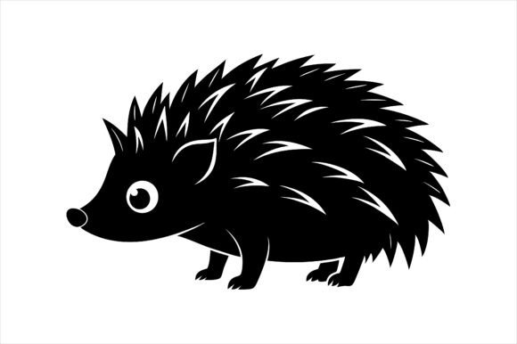 Hedgehog Silhouette Icon Vector Design: A Timeless and Versatile Creative Asset