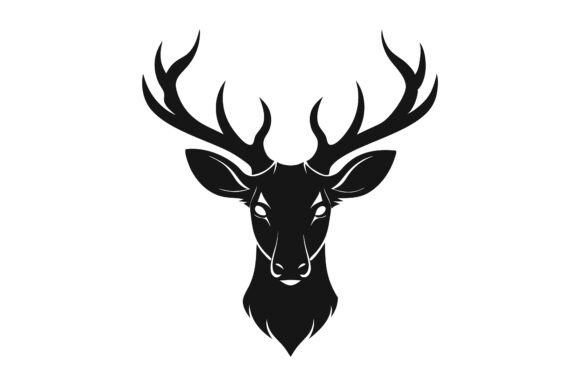 Integrating the Christmas Deer Head Black Silhouette into Your Creative Workflow