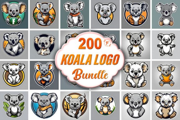 Koala Mascot Logo Bundle for Bold Branding