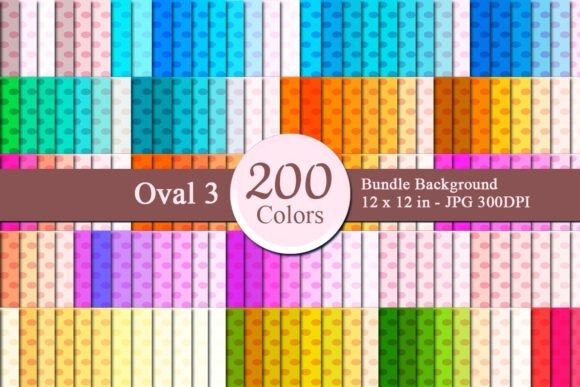Oval 3 Digital Papers Bundle: A Versatile Design Resource