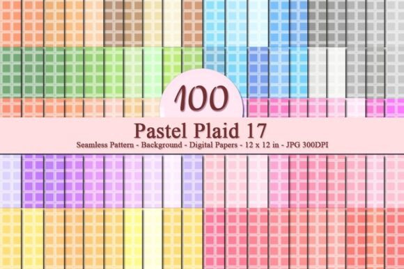 Pastel Plaid 17 Seamless Pattern