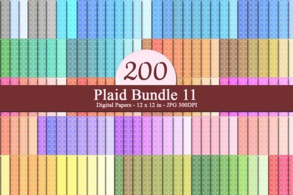 Plaid Bundle 11 Digital Papers: A Versatile Resource for Modern Creators and Businesses