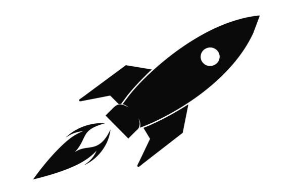 Rocket Icon Logo Silhouette Vector: A Modern Design Essential for Creative Projects
