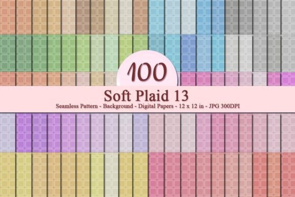 Soft Plaid 13 Seamless Pattern