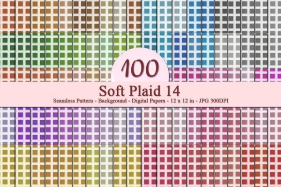 Soft Plaid 14 Seamless Pattern