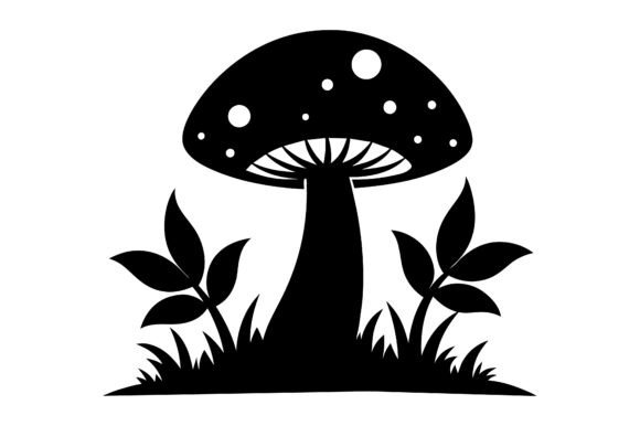 Unlocking the Potential of Mushroom Black Silhouette Vector in Modern Design